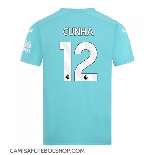 Camisa de time de futebol Wolves Matheus Cunha #12 Replicas 3º Equipamento 2023-24 Manga Curta